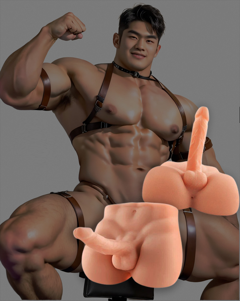 Thủ dâm nguyên khối dương vật hậu môn 2 in 1